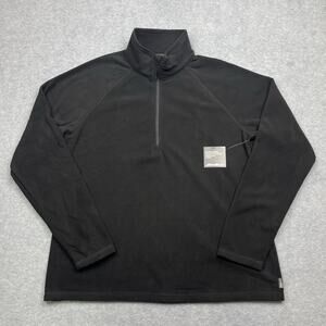 NWT Eddie Bauer Women's Large Fleece 1/4 Quarter Zip Sweater Non Pilling